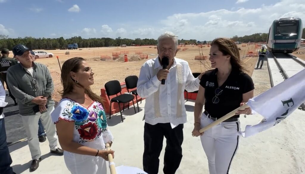 Anuncia AMLO que el 1 de septiembre viajará en el Tren Maya de Campeche a Cancún