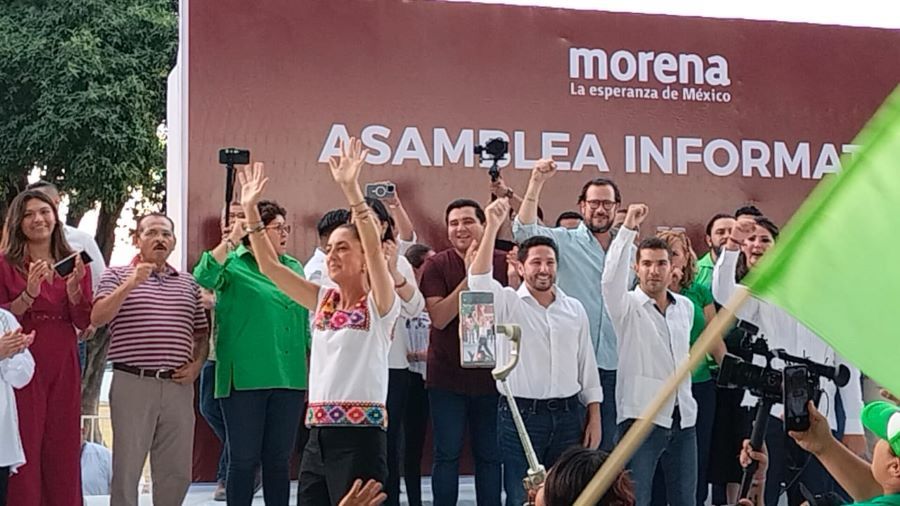 Los Verdes desplazan a las figuras de Morena en la asamblea de Claudia Sheinbaum, en Cancún