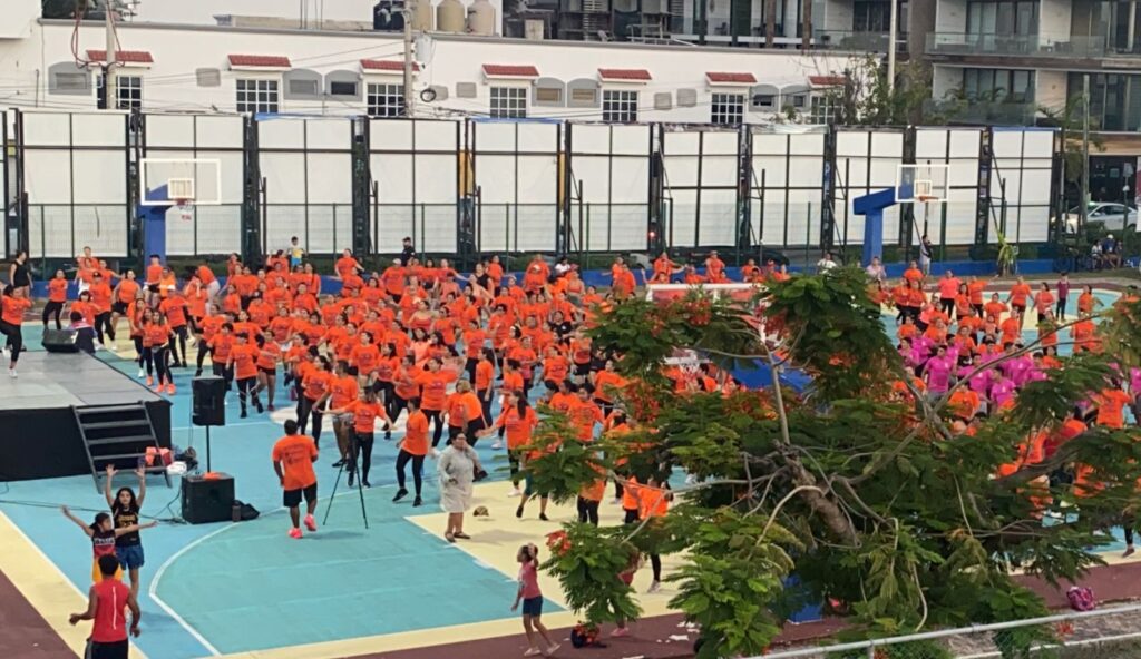 Solidarenses conmemoran Día Naranja bailando contra la violencia