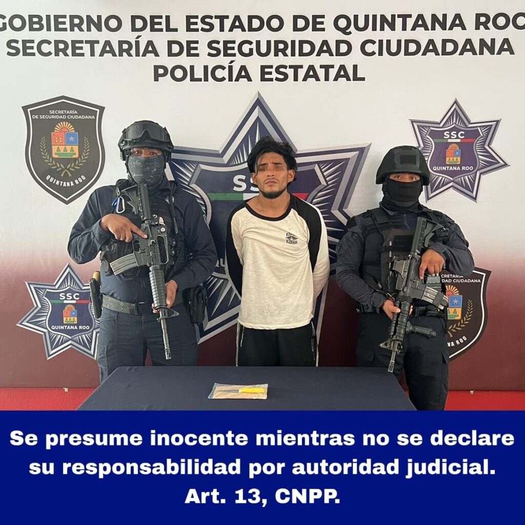 Detienen a sujeto involucrado en el robo de autopartes en Cancún