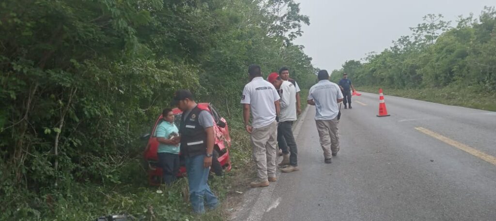 Accidente "con suerte" en Lázaro Cárdenas