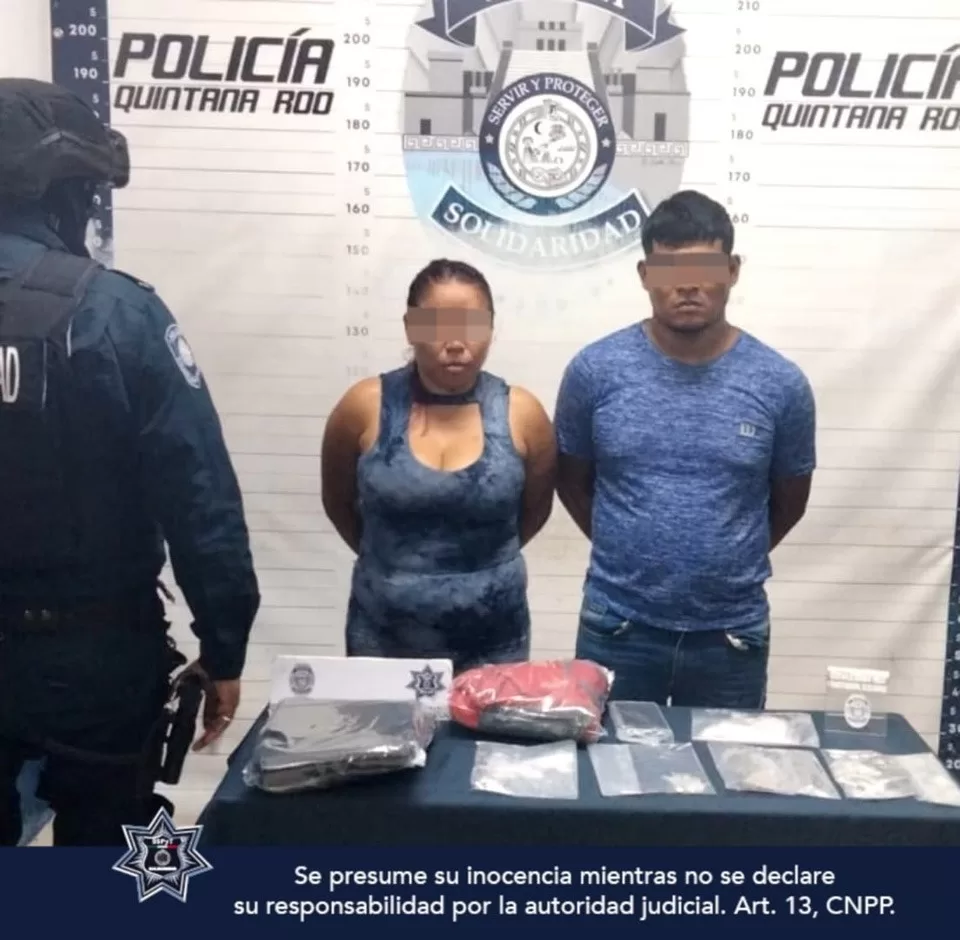 Pareja de narcomenudistas capturada al ofrecer droga