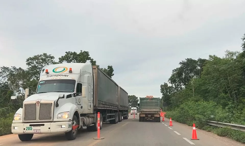 La seguridad en las carreteras, preocupante por obras del Tren Maya