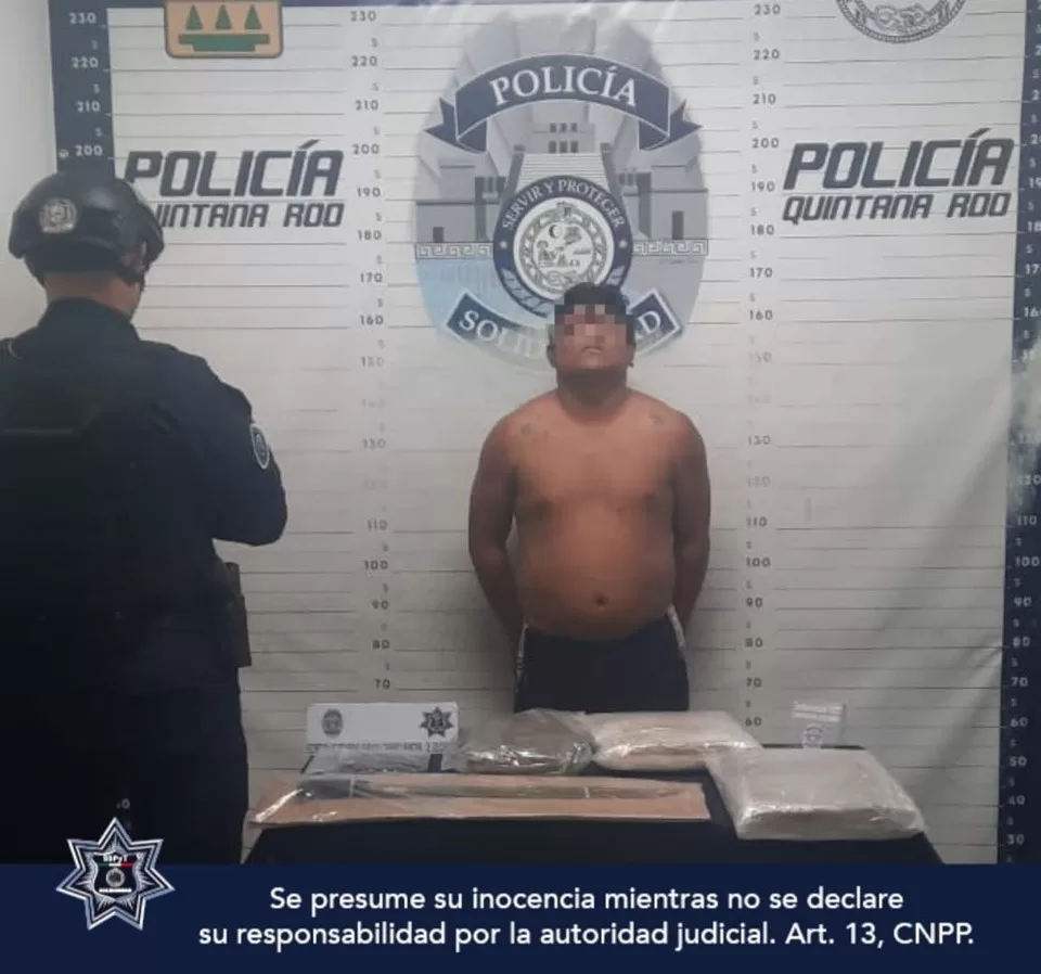 Individuo con droga ataca con un machete a tres personas