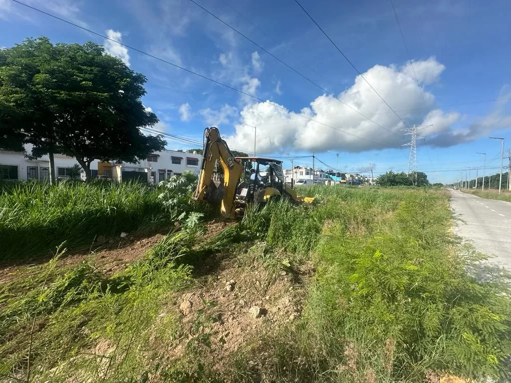 Intensifican los trabajos de limpieza del Parque de la Equidad en Cancún