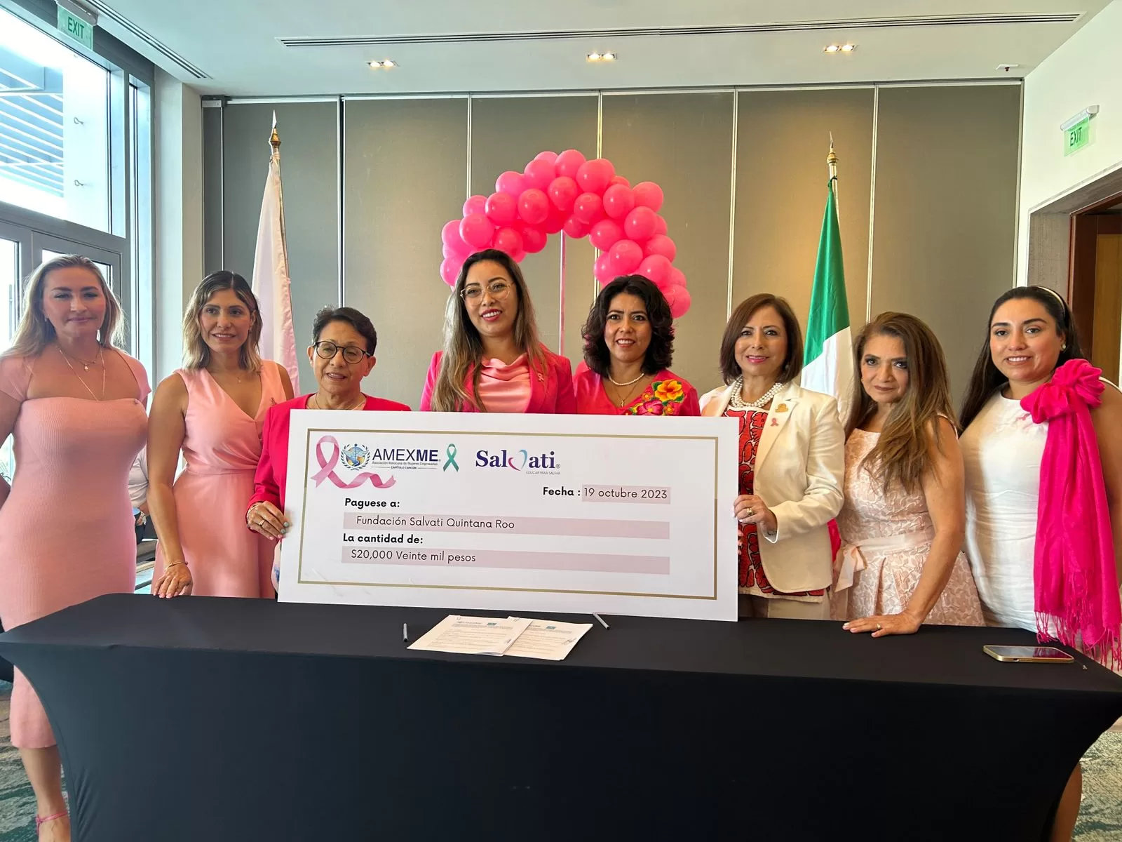 Mujeres empresarias de Cancún se unen en la lucha contra el cáncer de mama