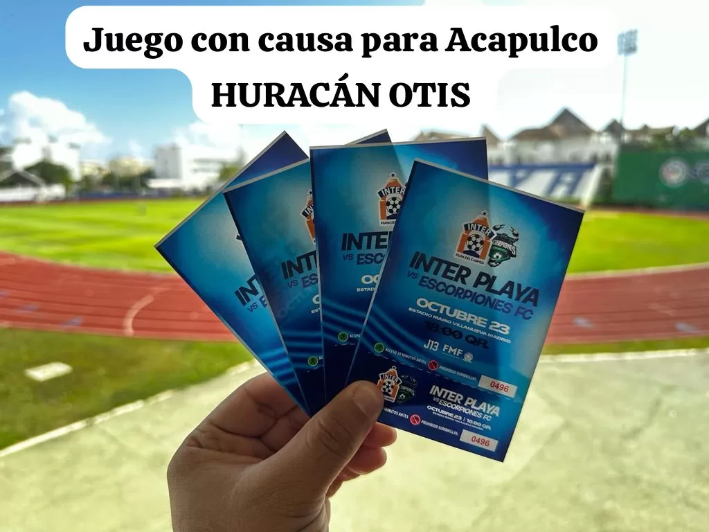 Convoca el Inter Playa del Carmen a donar víveres para los damnificados por el huracán Otis