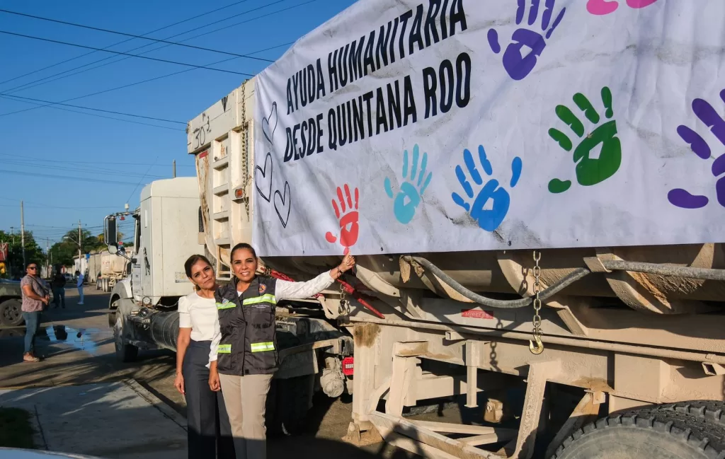 Envía Quintana Roo 50 toneladas de víveres a Guerrero