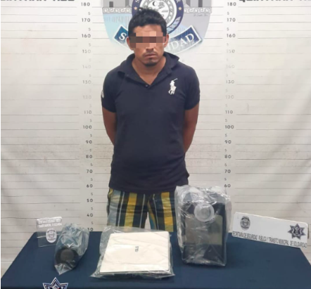 Sorprenden a sujeto vendiendo drogas y a otro por robar una casa en Playa del Carmen