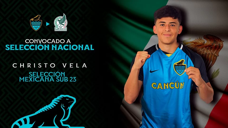 El cancunense Christo Vela, convocado a la Selección Sub 23