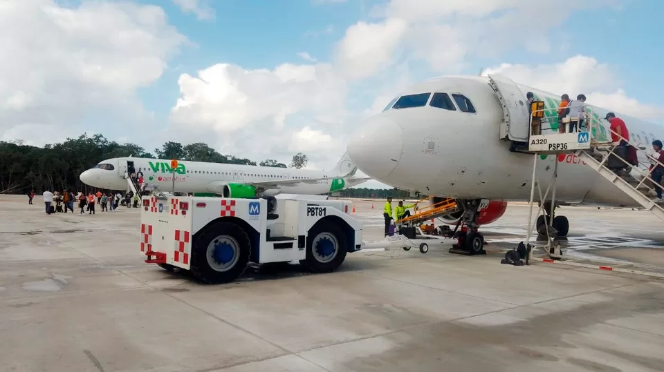 Viva Aerobus inaugura aeropuerto de Tulum con rutas a Monterrey la Ciudad de México