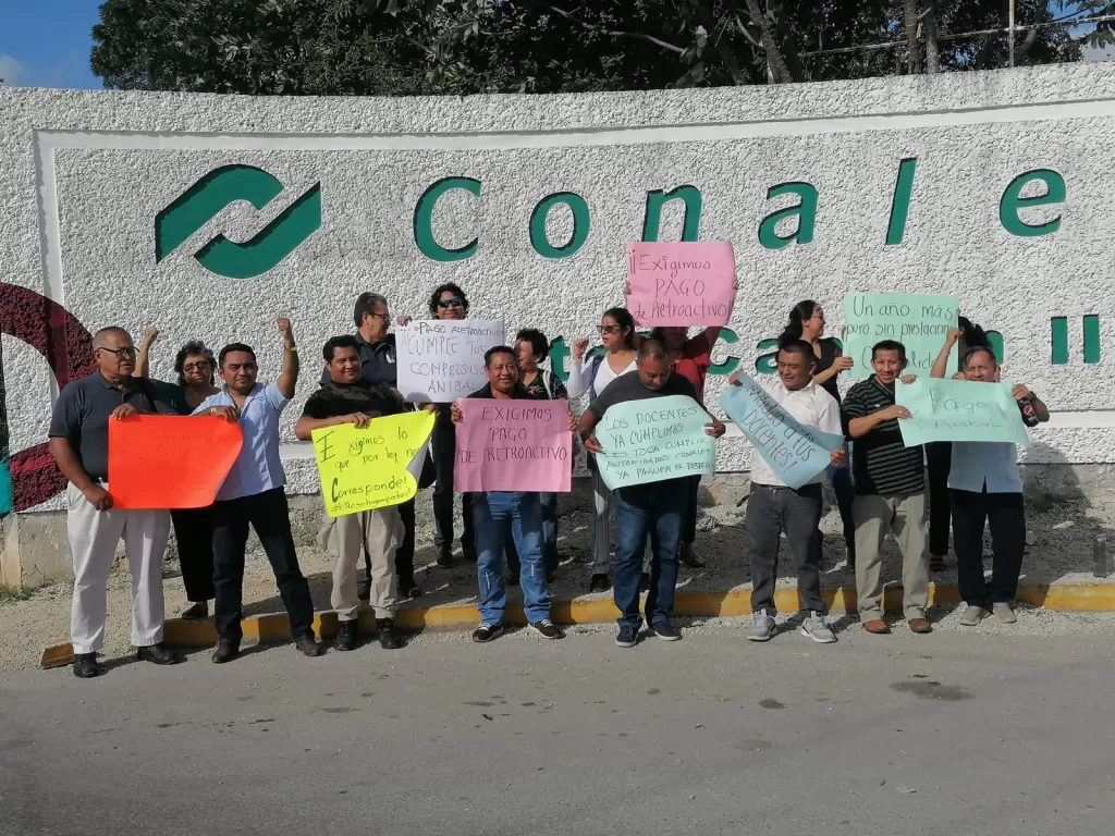 Docentes de Conalep demandan cumplimiento de compromisos laborales