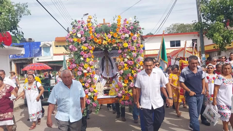 Se realiza en Kantunilkín procesión en honor a la Virgen de la Inmaculada Concepción