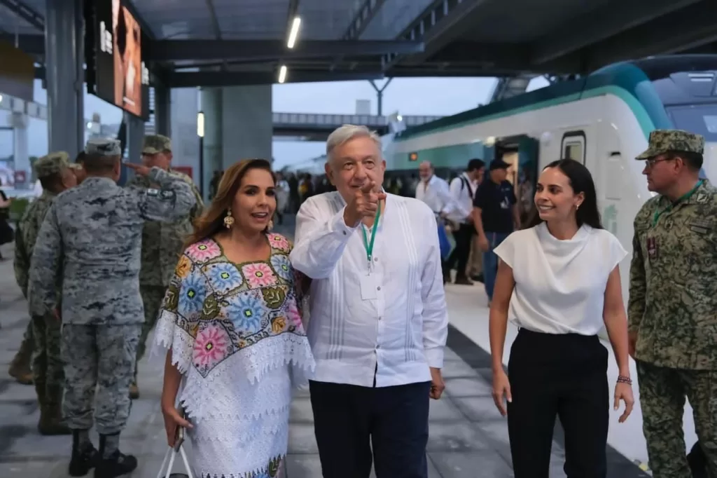 Completa en Cancún su primer recorrido el Tren Maya