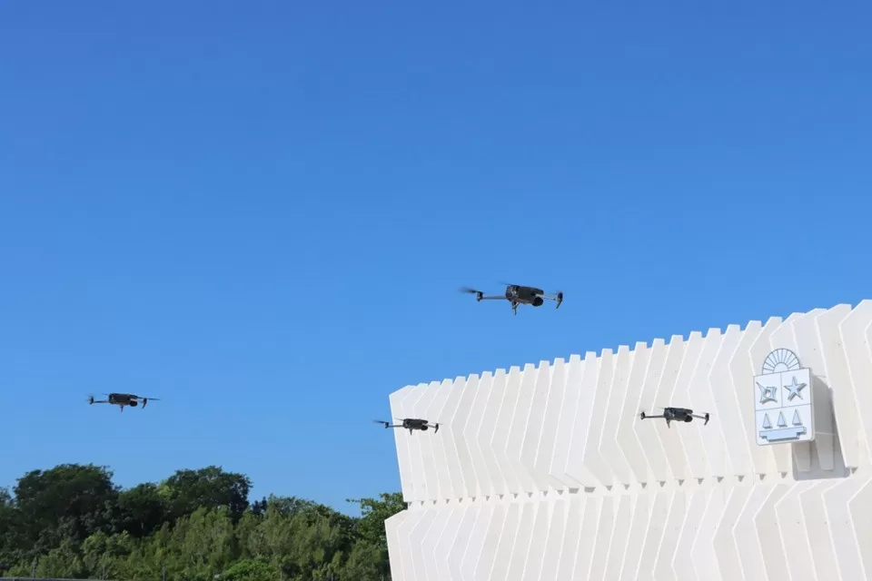 Cerca de 1,400 vuelos de drones de seguridad y vigilancia se han hecho en el Caribe Mexicano