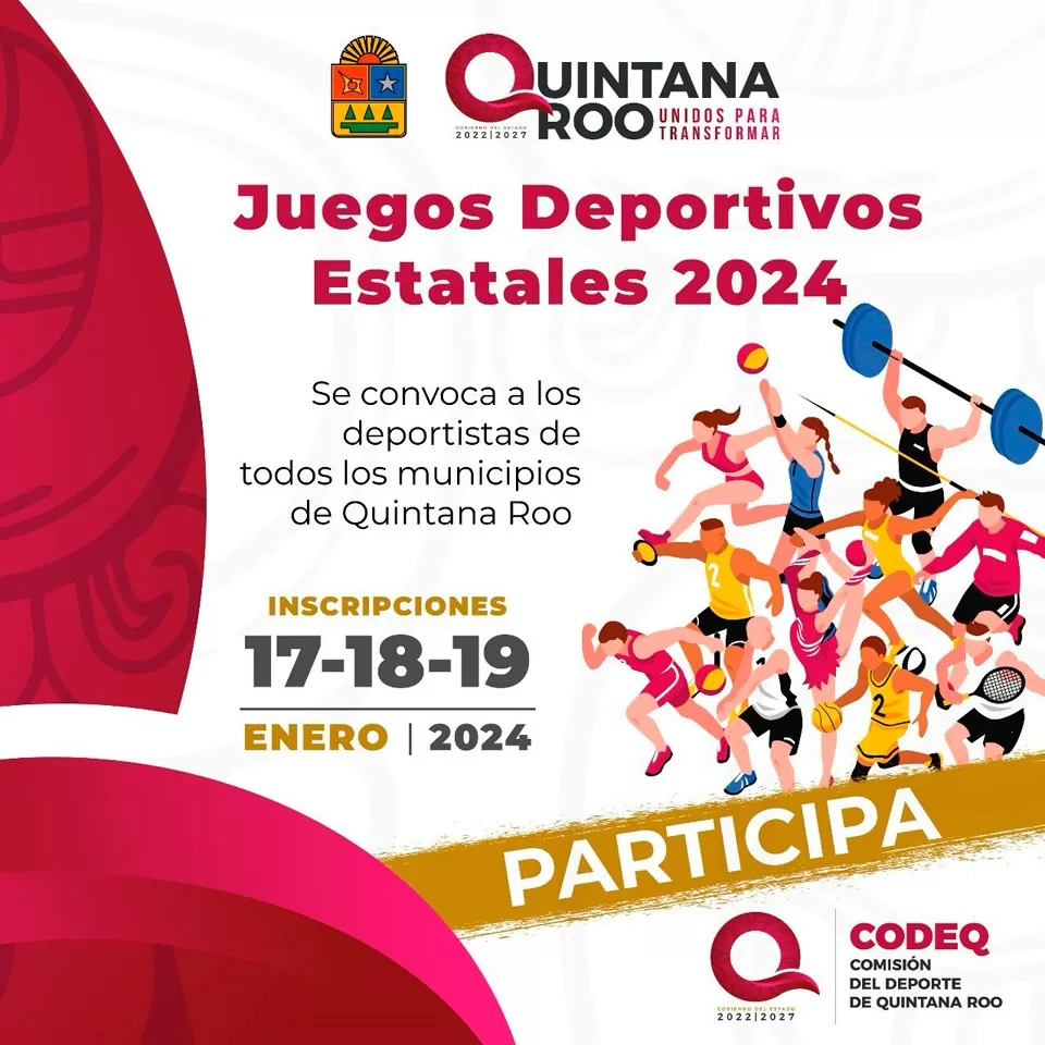 Emite la CODEQ convocatoria para participar en los Juegos Deportivos Estatales 2024