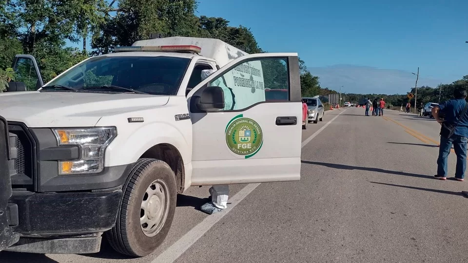 Tráiler mata a motociclista en tramo carretero cerca de la comunidad de Uh May