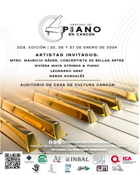 El Festival de Piano en Cancún, un evento de armonía y aprendizaje musical