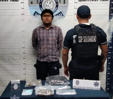 Policía de Solidaridad detiene a dos personas por narcotráfico