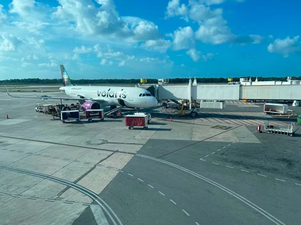 Bajón notorio de operaciones en el aeropuerto de Cancún