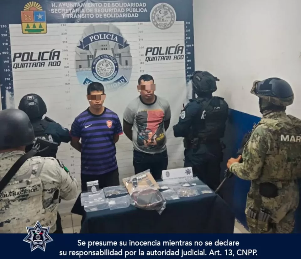 Capturados dos narcomenudistas con arma de fuego