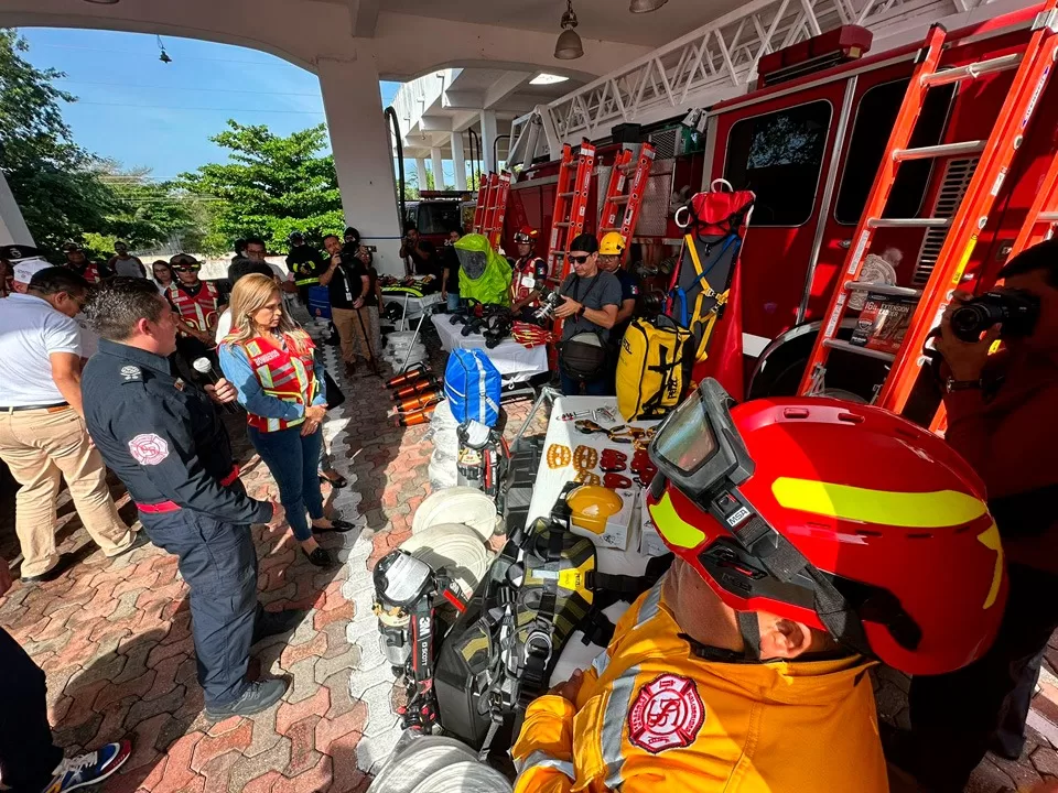 Bomberos de Solidaridad, listos para la temporada de incendios forestales