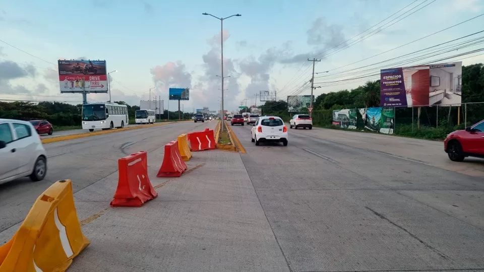 Implementan dispositivos viales para agilizar tránsito en Cancún