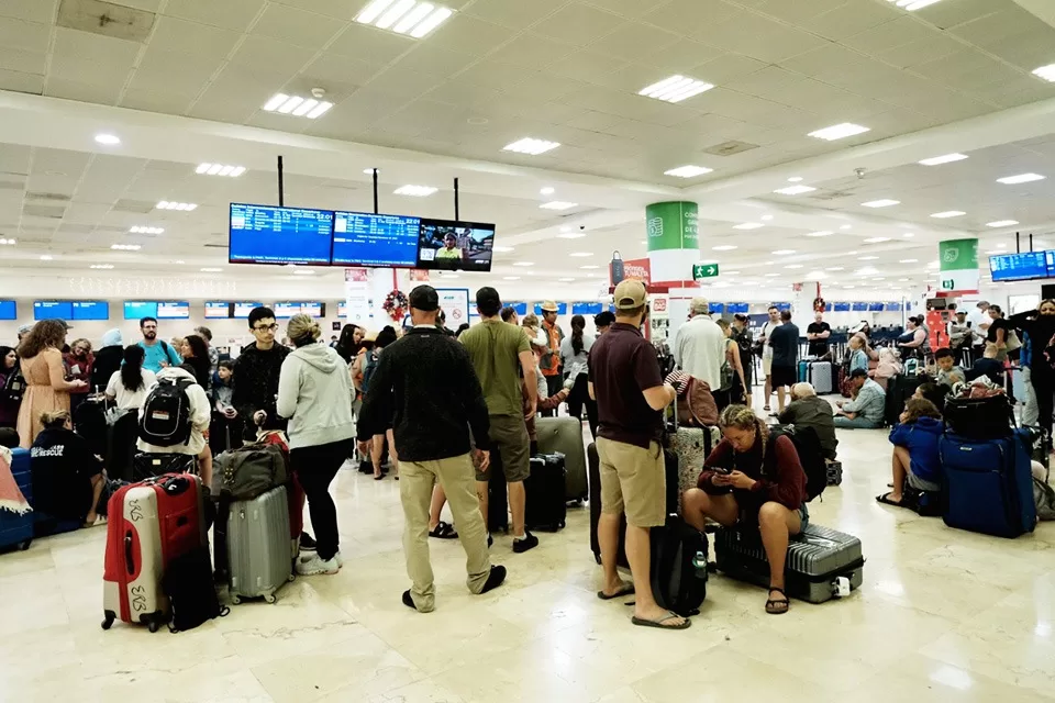 Aeropuerto de Cancún reporta cerca de 30 vuelos afectados por nevadas en Estados Unidos