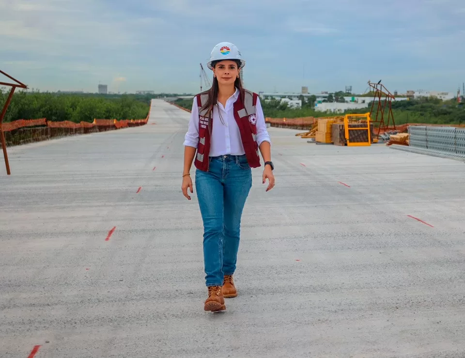 Construcción del puente vehicular Nichupté con avance del 37 por ciento