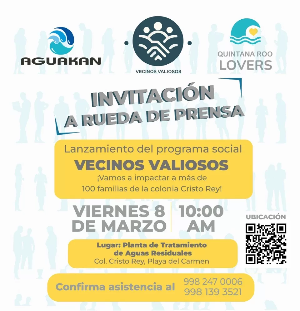 Presentan “Vecinos Valiosos”, programa a beneficio de comunidades de Quintana Roo