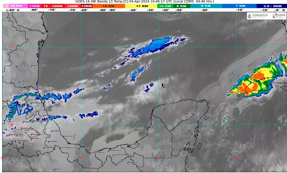 Pronostican lluvias, chubascos y vientos fuertes en Quintana Roo