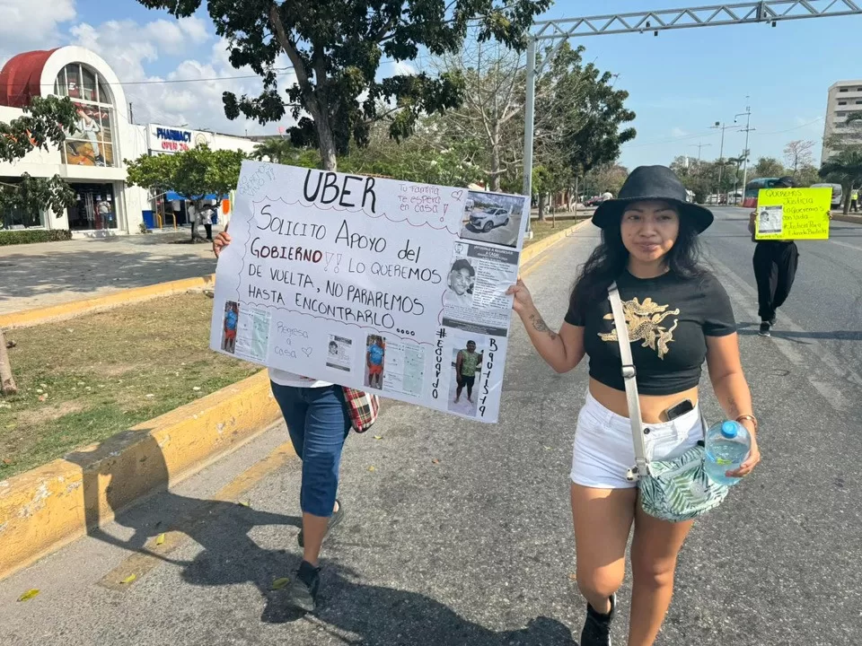 Familiares de conductor de Uber desaparecido en Cancún claman por ayuda