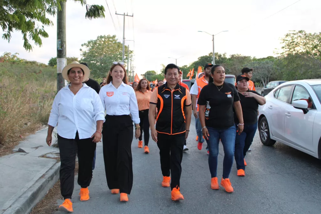 Chucho Pool da su apoyo a candidatas a diputadas locales en cierre de campaña