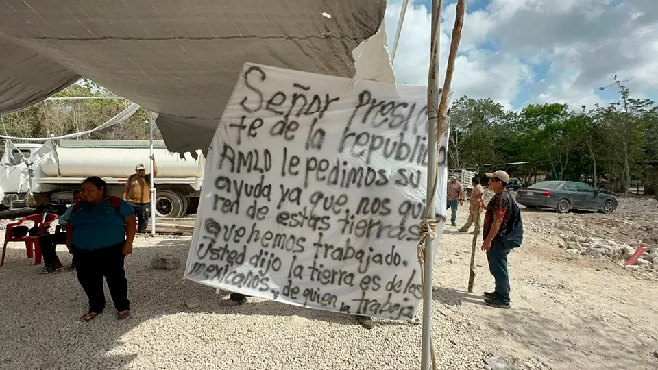 Vecinos de colonia irregular en Tulum se preparan contra desalojo