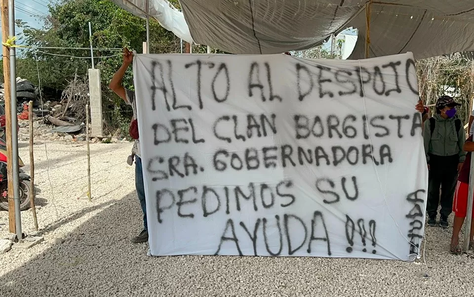 Vecinos de colonia irregular en Tulum se preparan contra desalojo