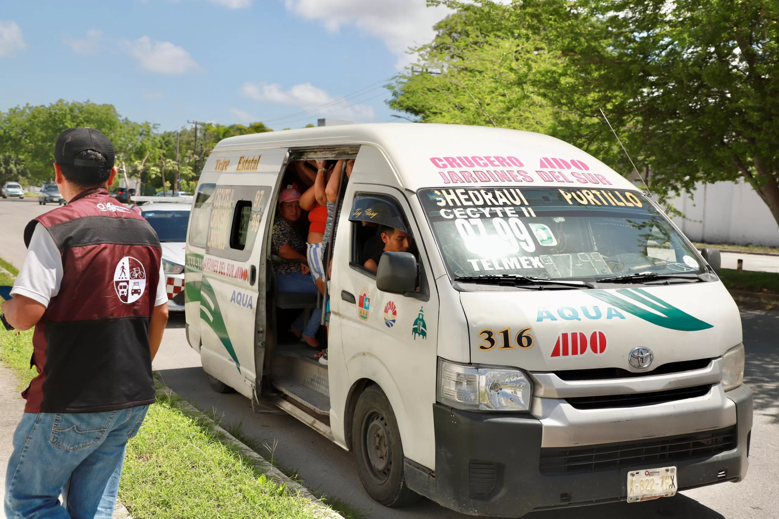 Imoveqroo refuerza la seguridad en unidades de transporte público en Quintana Roo