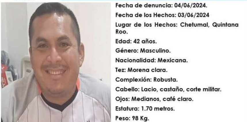 Emiten ficha de localización por policía desaparecido en el Sur