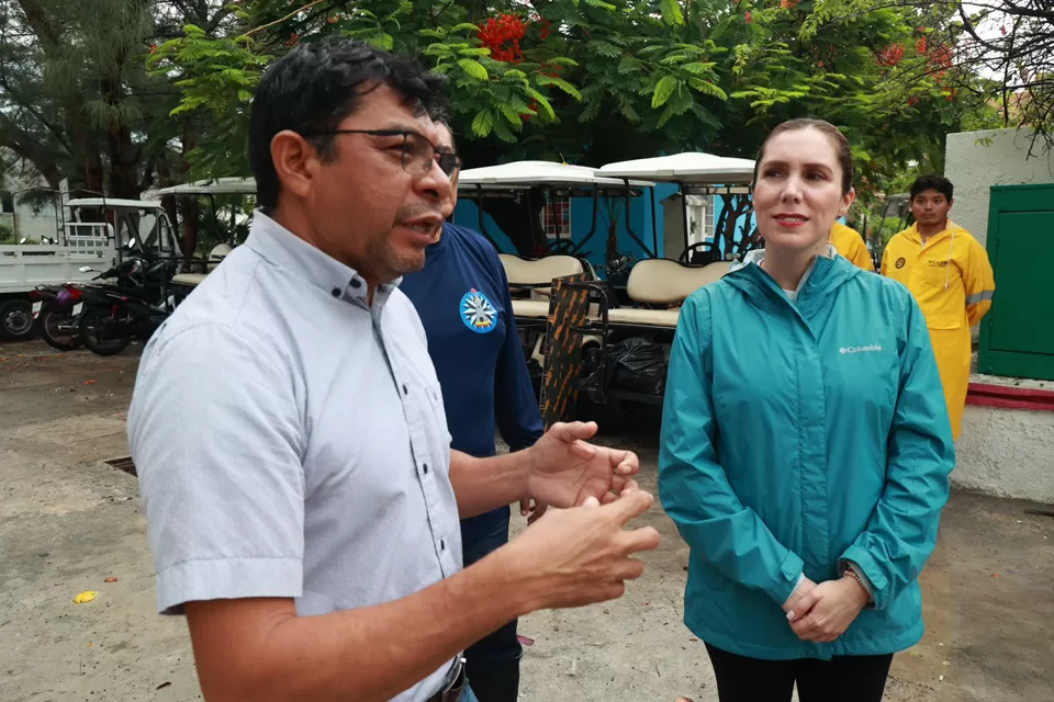 Atenea Gómez supervisa el Operativo Tormenta