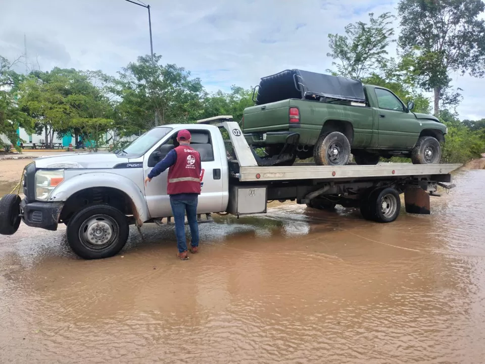 Activado el Operativo Tormenta para atender vehículos varados por las lluvias