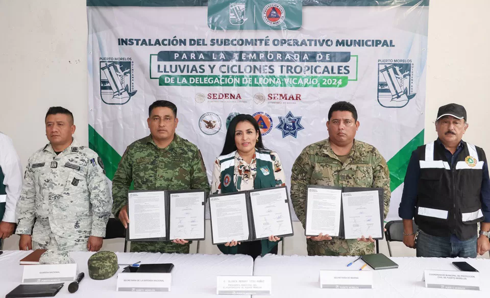 Instalan en Leona Vicario Subcomité de Huracanes