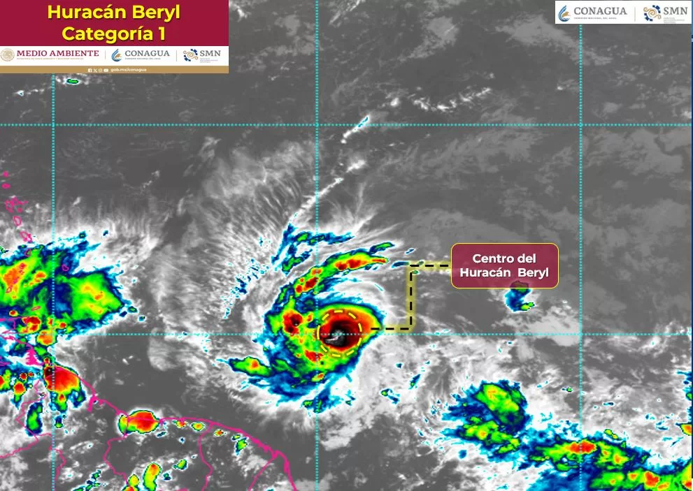 Se forma el huracán “Berryl” a más de 4,100 kilómetros de las costas de Quintana Roo