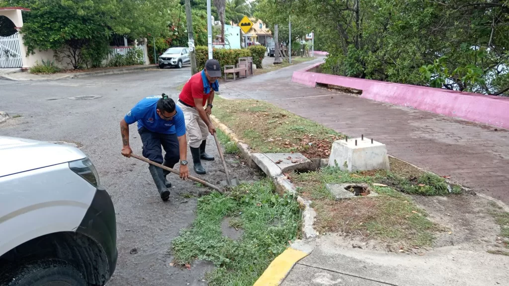 Intensifican en Isla Mujeres trabajos preventivos ante la temporada de lluvias