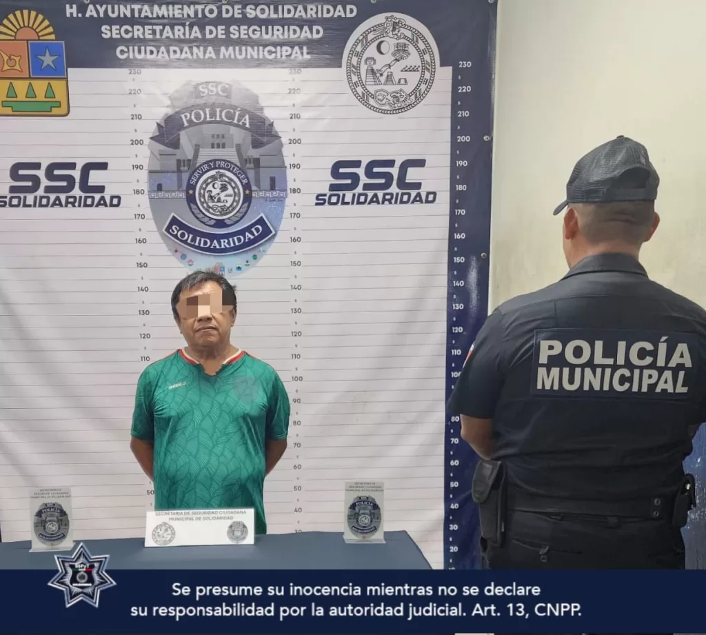 Hombre de 54 años es detenido en Playa del Carmen por tocamientos a menor de edad