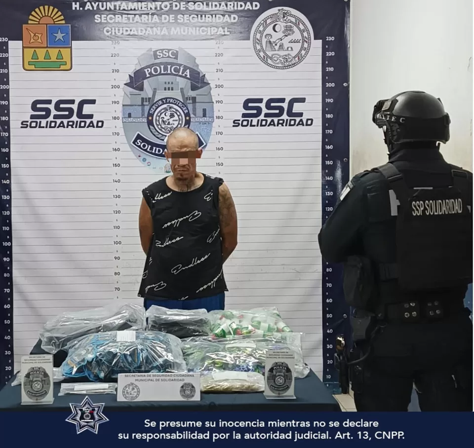 Detenido narcomenudista con cerca de 200 dosis de drogas