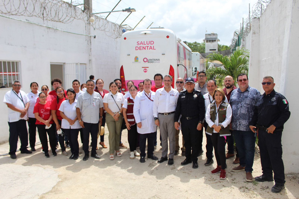 Llegan las caravanas médicas móviles al Centro de Reinserción Social (CERESO) de Cancún