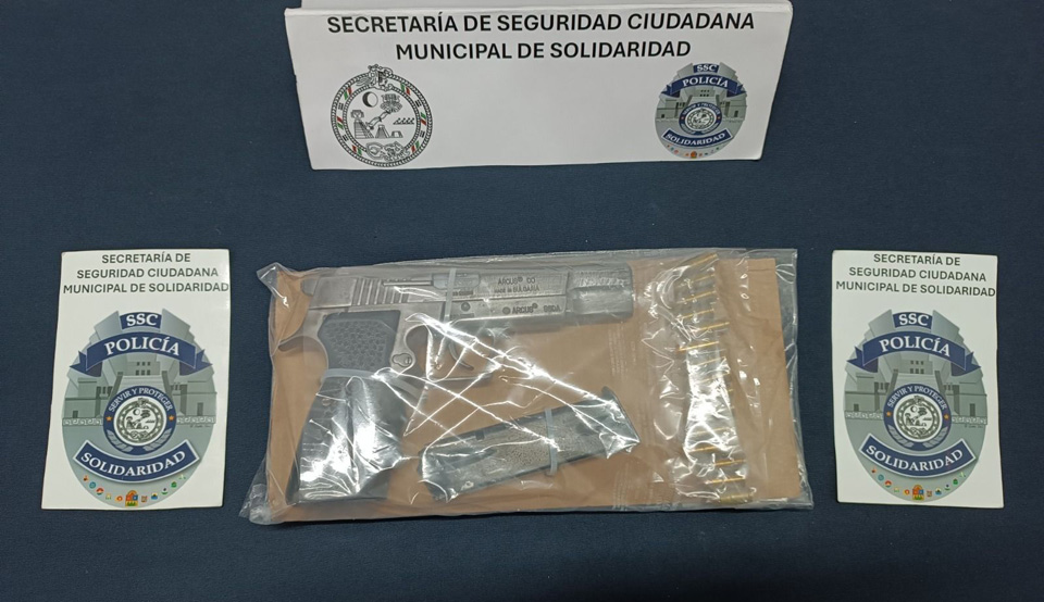 Detenido con arma en Playa del Carmen