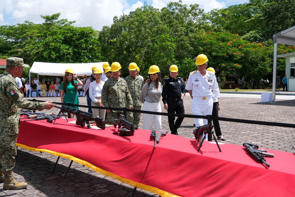 Con la destrucción de armas avanza la construcción de la paz: Mara Lezama