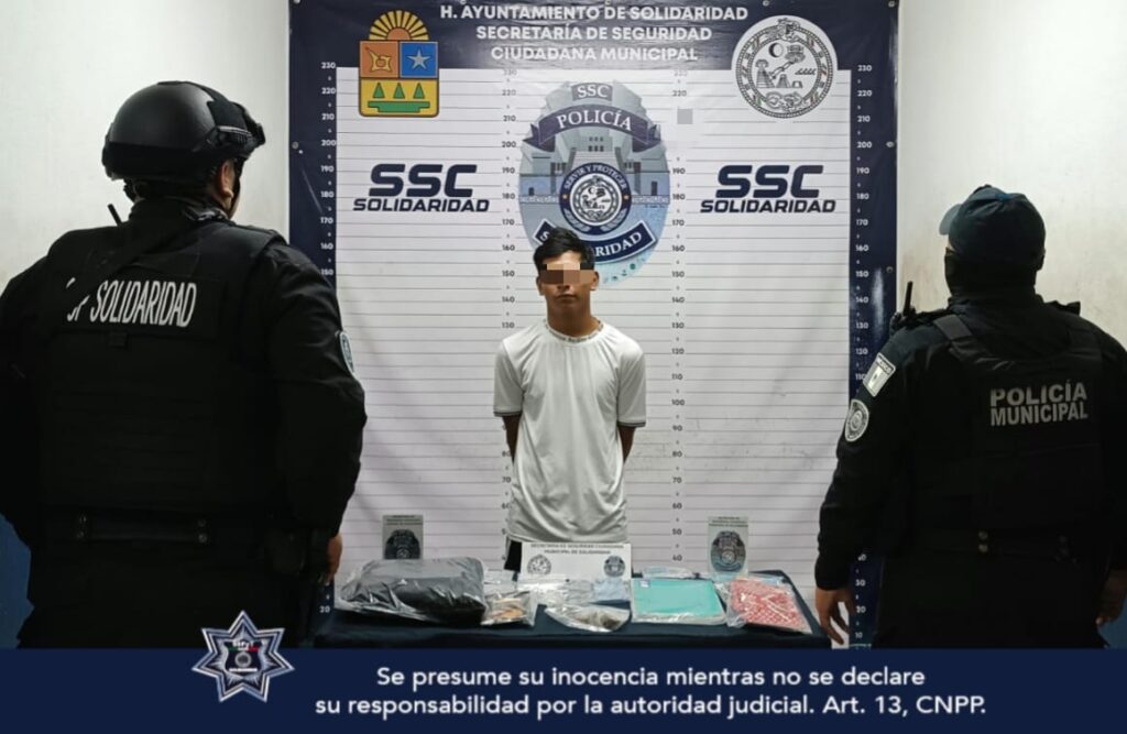 Detenido en Playa del Carmen un presunto narcomenudista