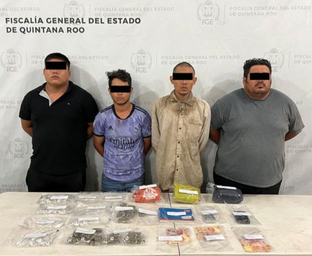 Arrestan a 15 personas por narcomenudeo en 4 municipios de Quintana Ro