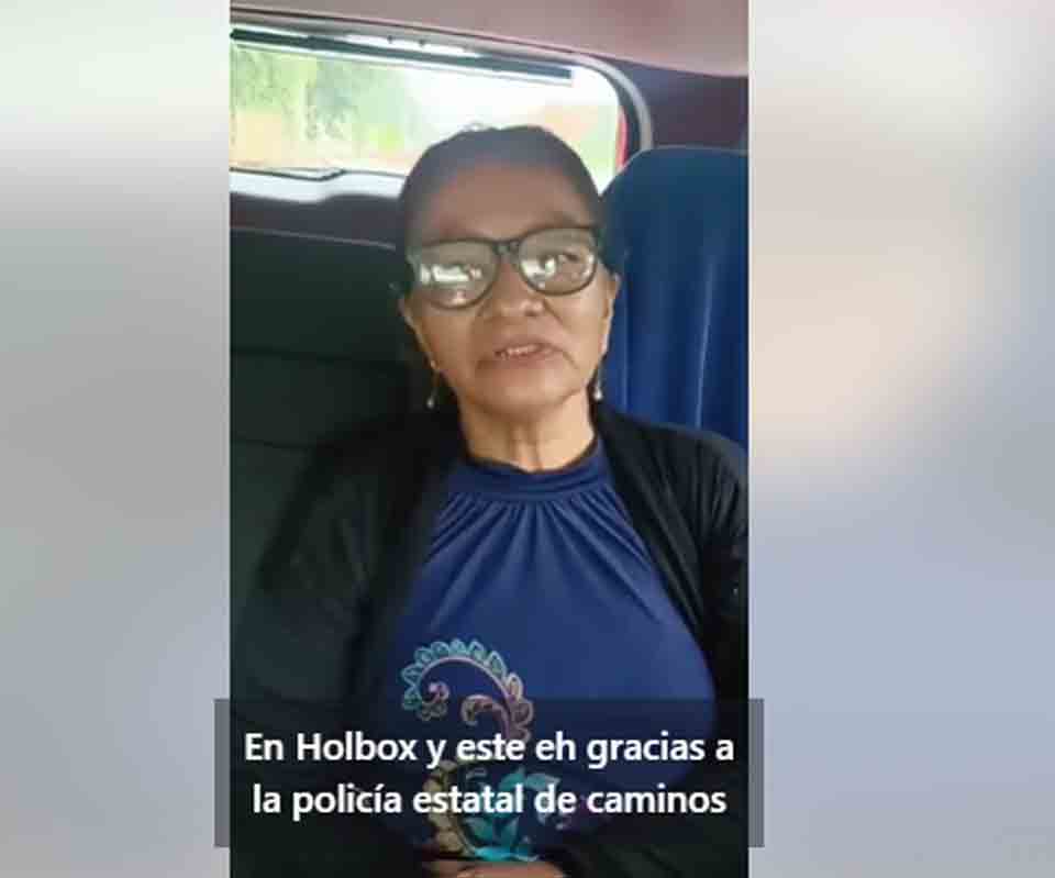 Policía de Caminos auxilia a ciudadanos varados rumbo a Holbox